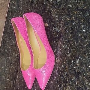 Nine West Pink Pumps/Heels size 10.5